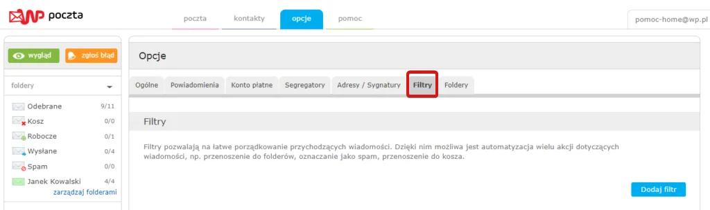 WP.pl – zrzut ekranu aplikacji Navifleet