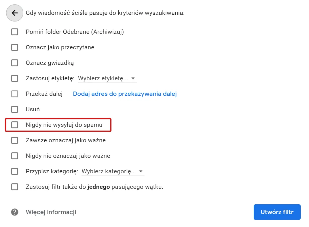 Gmail – zrzut ekranu aplikacji Navifleet