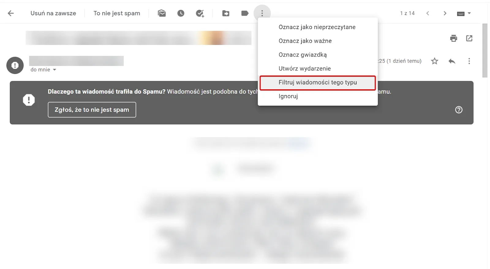 Gmail – zrzut ekranu aplikacji Navifleet