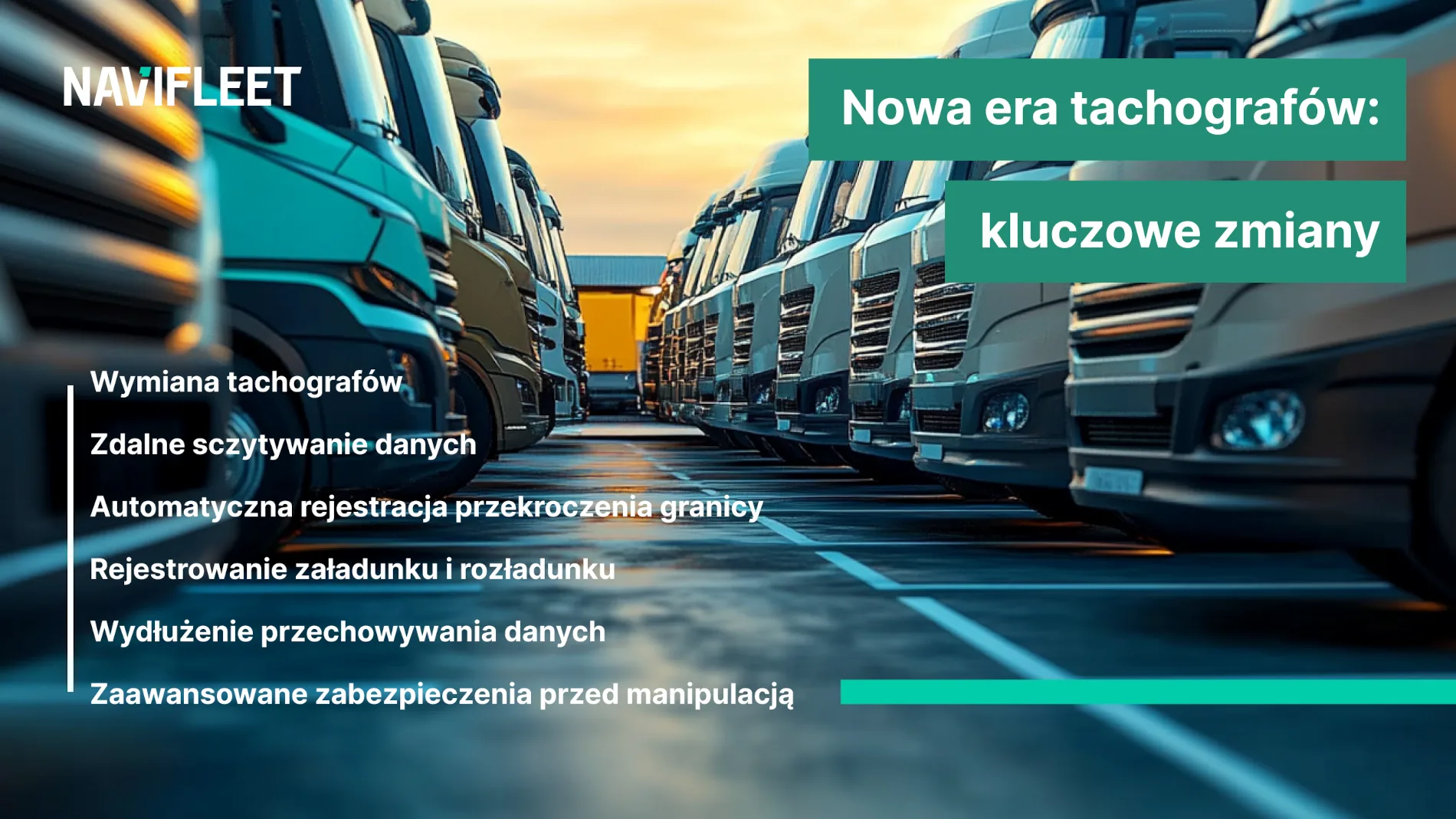 Nowa era tachografów inteligentnych 2. generacji: wymiana, kluczowe terminy i najważniejsze zmiany