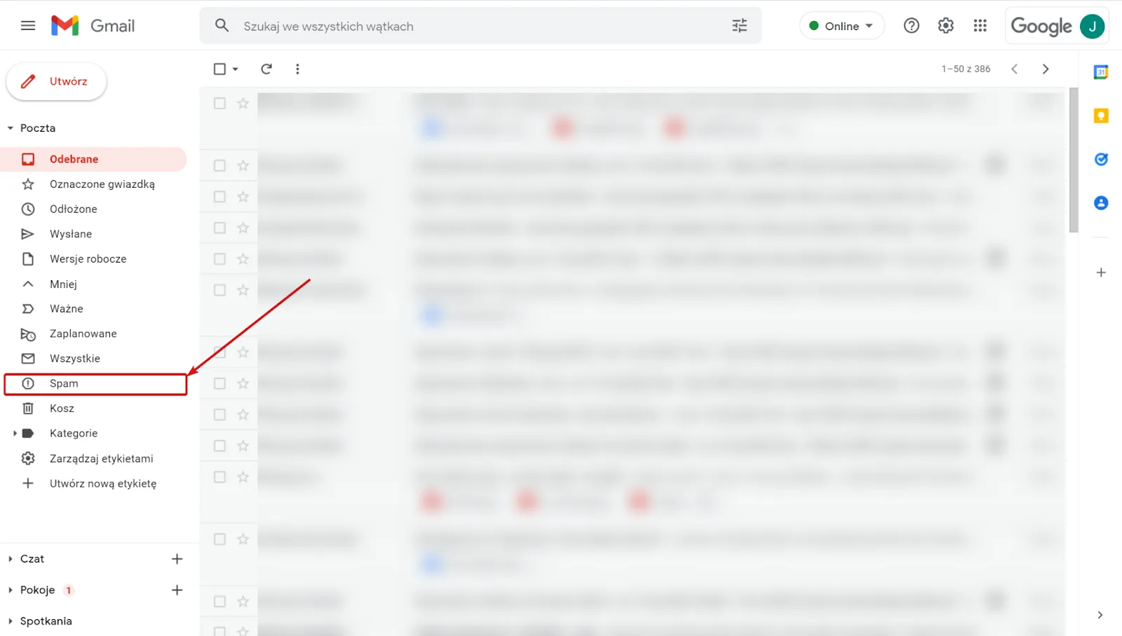 Gmail – zrzut ekranu aplikacji Navifleet